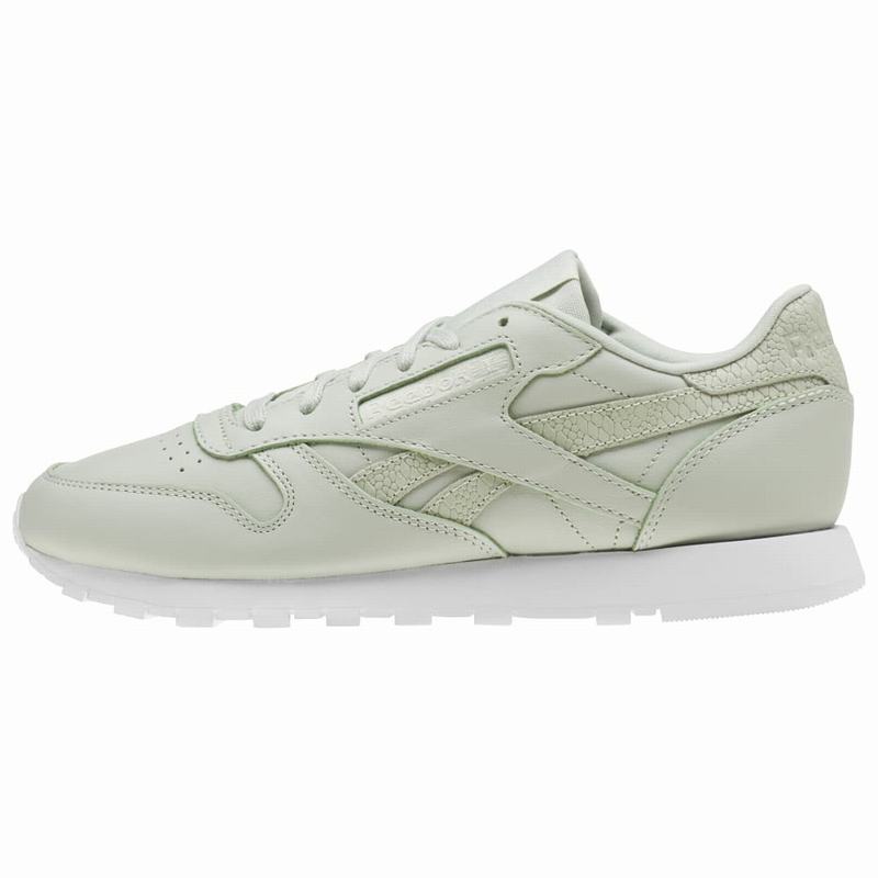 Tenisi Reebok Classic Leather Ps Pastel Dama Verzi Deschis Romania DE3097SA